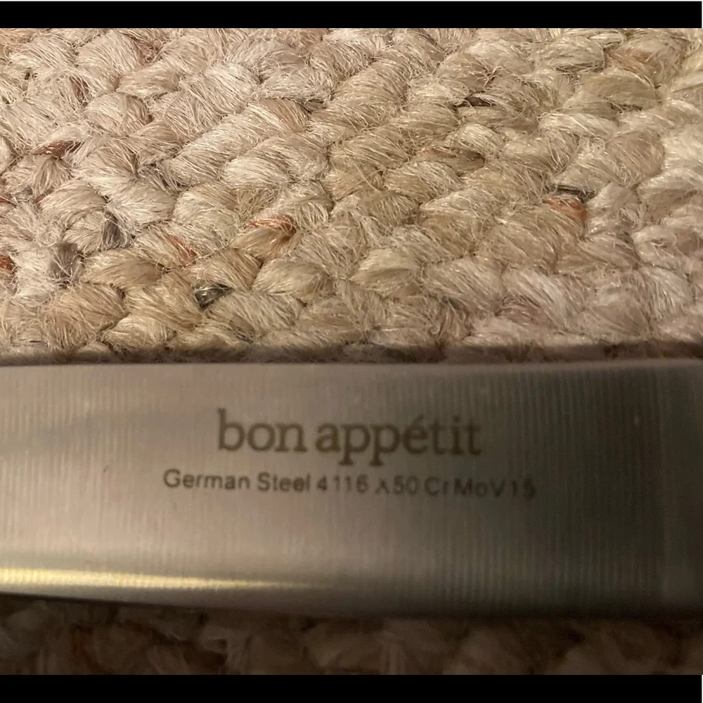 Bon Appetit 3-pc German Steel Cutlery Knives in Black Bamboo Case
